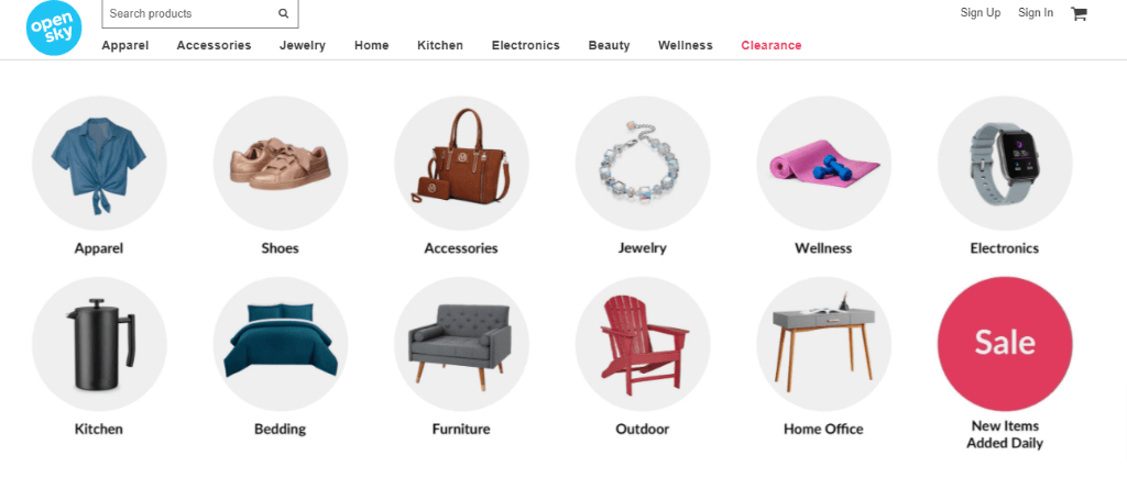 Веб-сайт OpenSky