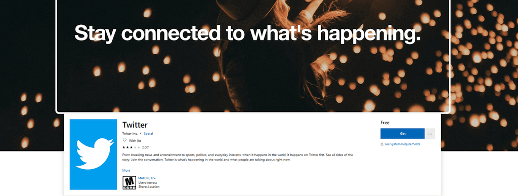 Ottieni Twitter PWA - Microsoft Store