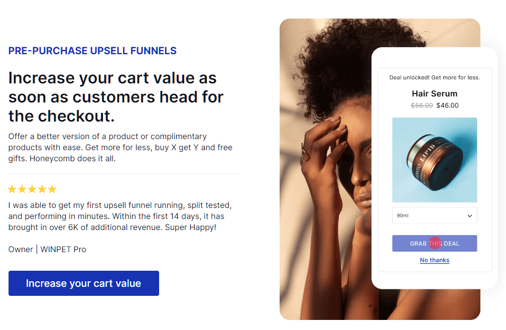 Приложение для допродажи медовых сот