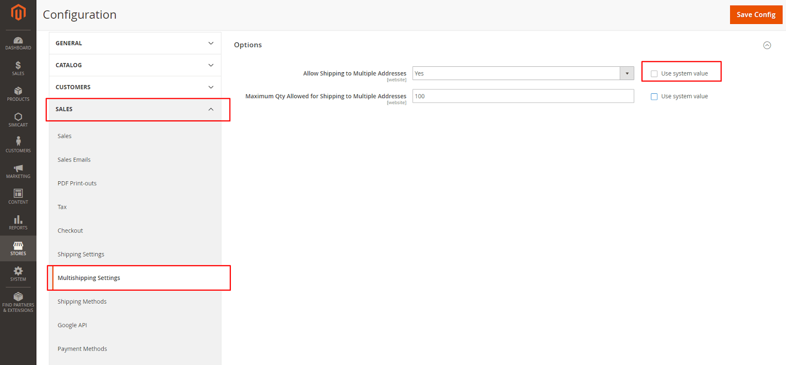 magento 2 multispedizione