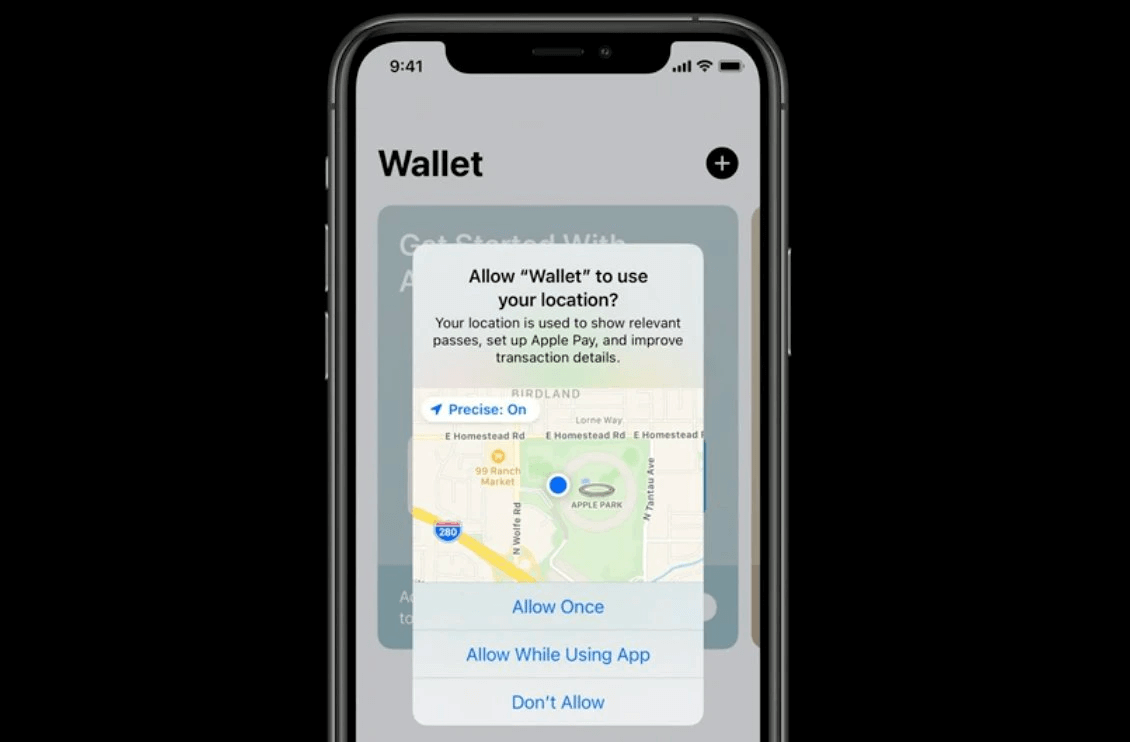 Geolokalisierung in iOS 14 Beta