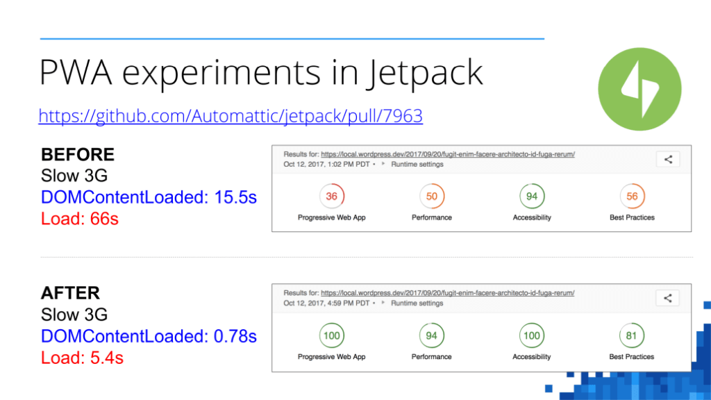 PWA-Experimente im Jetpack