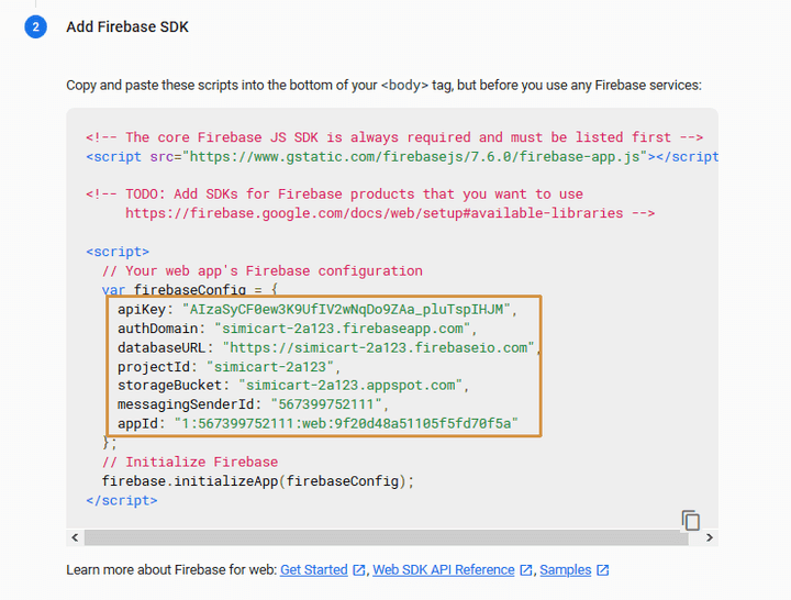 Pakiet Firebase SDK