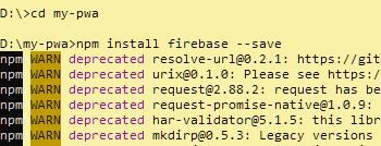 Instalowanie Firebase
