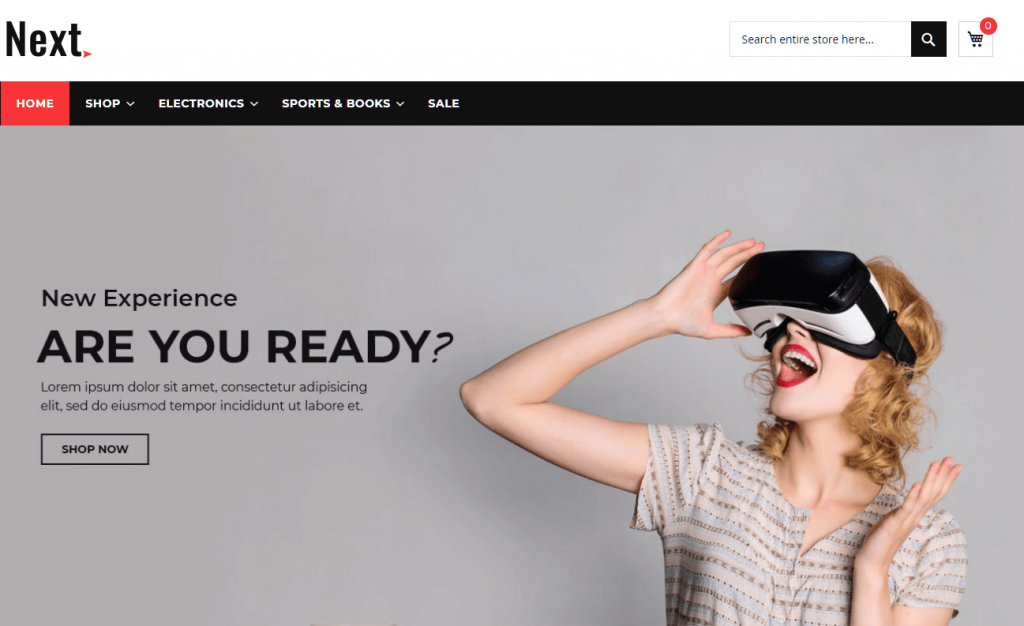 Nächstes kostenloses Magento-Design