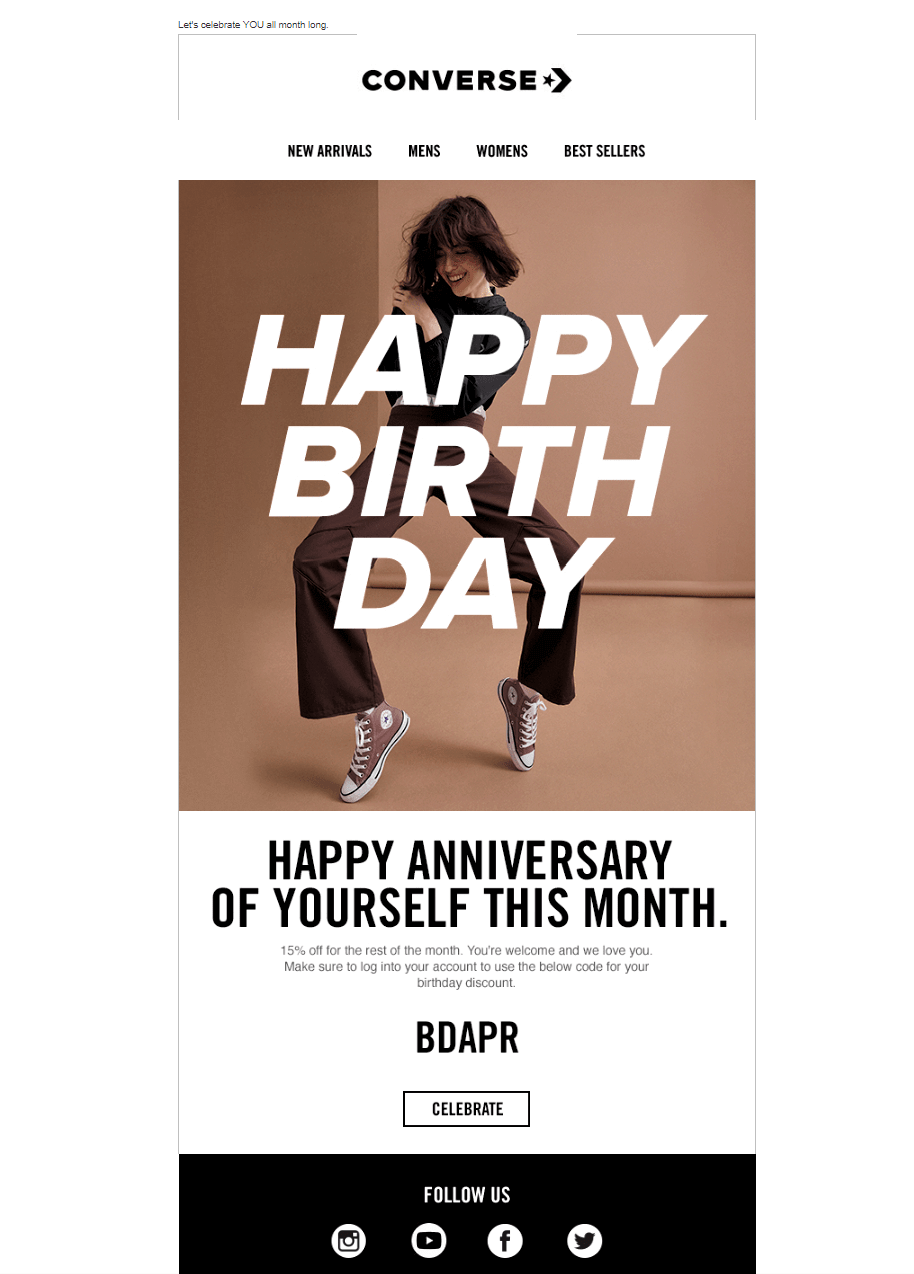 お誕生日おめでとうメール