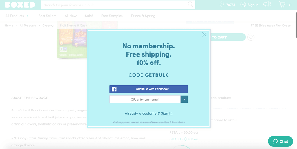 フリーシップ終了インテントポップアップ