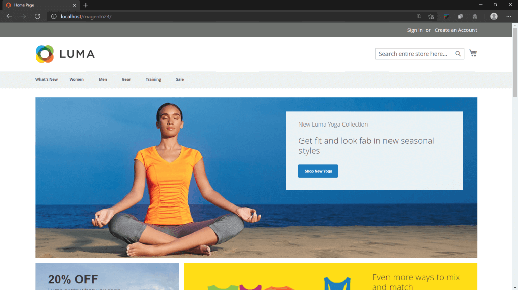 Magento 2 Luma 테마