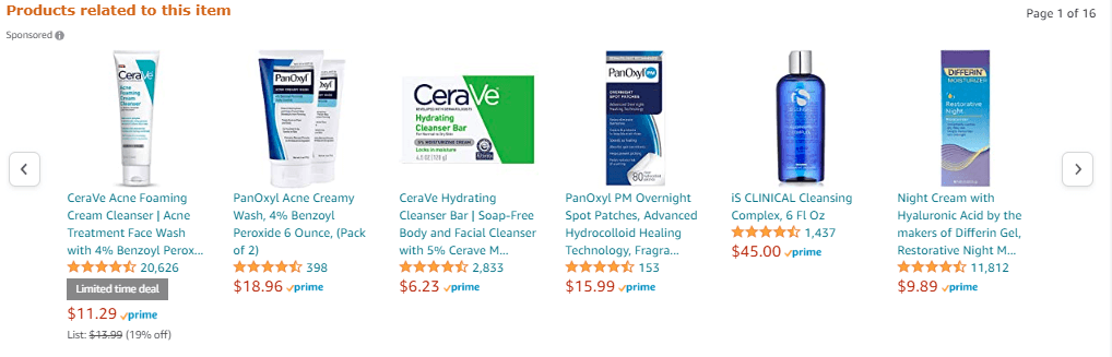 Perbandingan produk Amazon