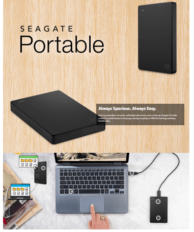 Halaman produk amazon portabel Seagate