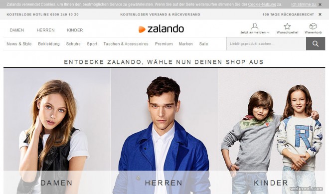 سوق zalando للتجارة الإلكترونية