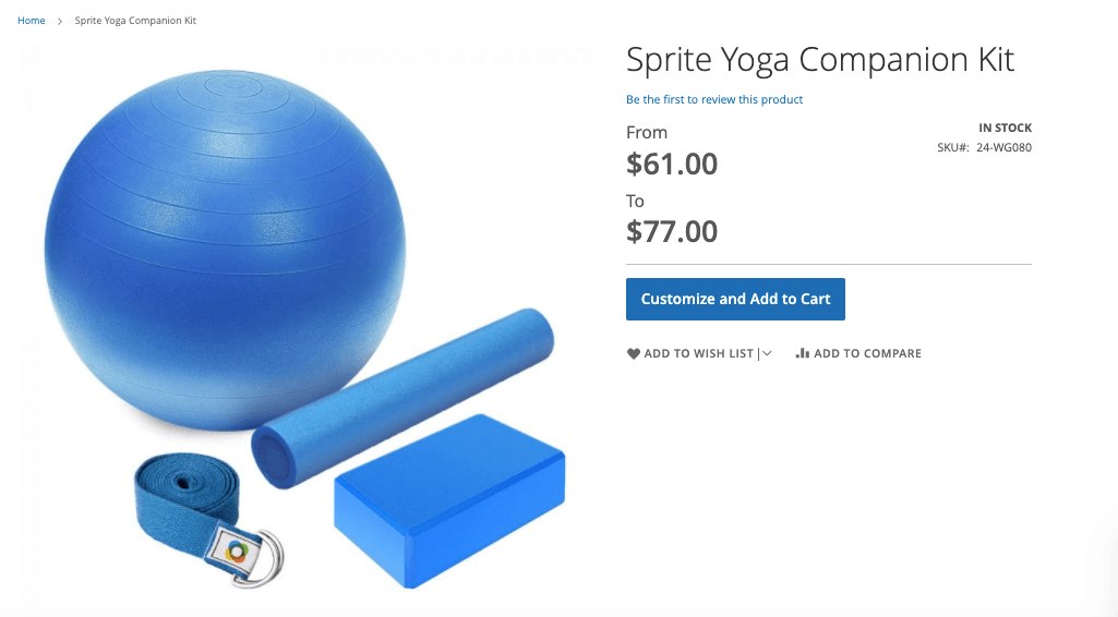 Bundle produit magento