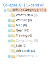 Arborescence des catégories Magento