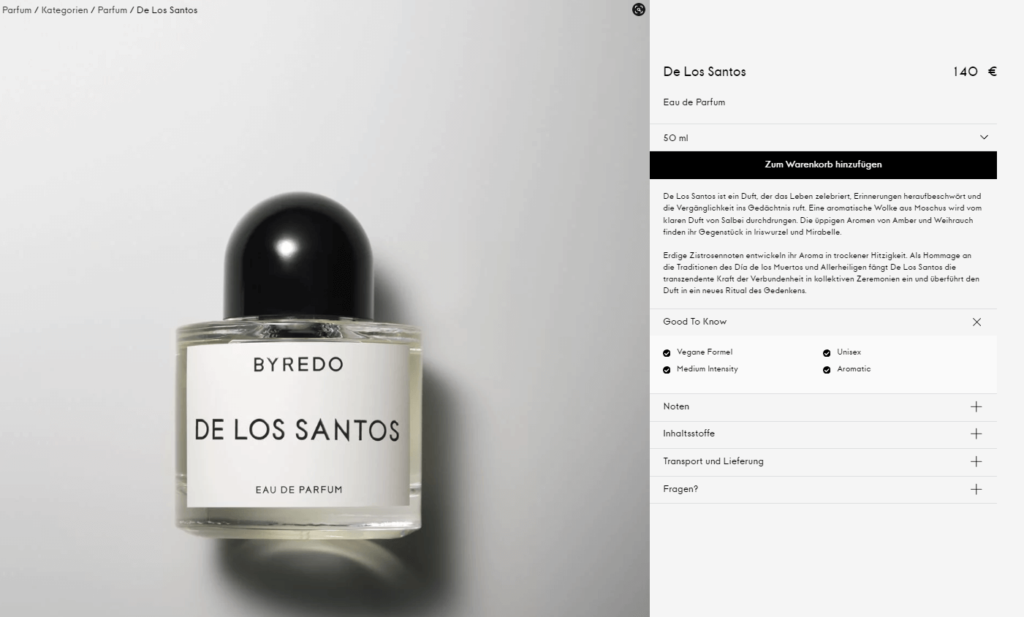 Vue de la boutique Magento - Anglais