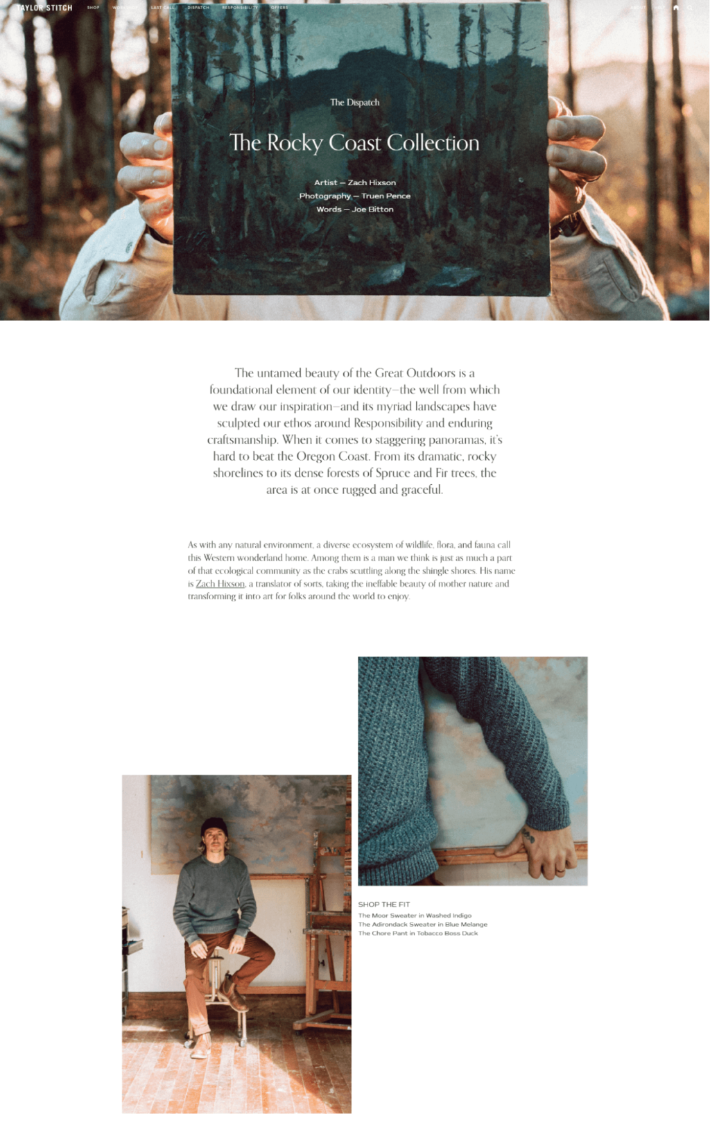 TaylorStitchesShopifyブログ。