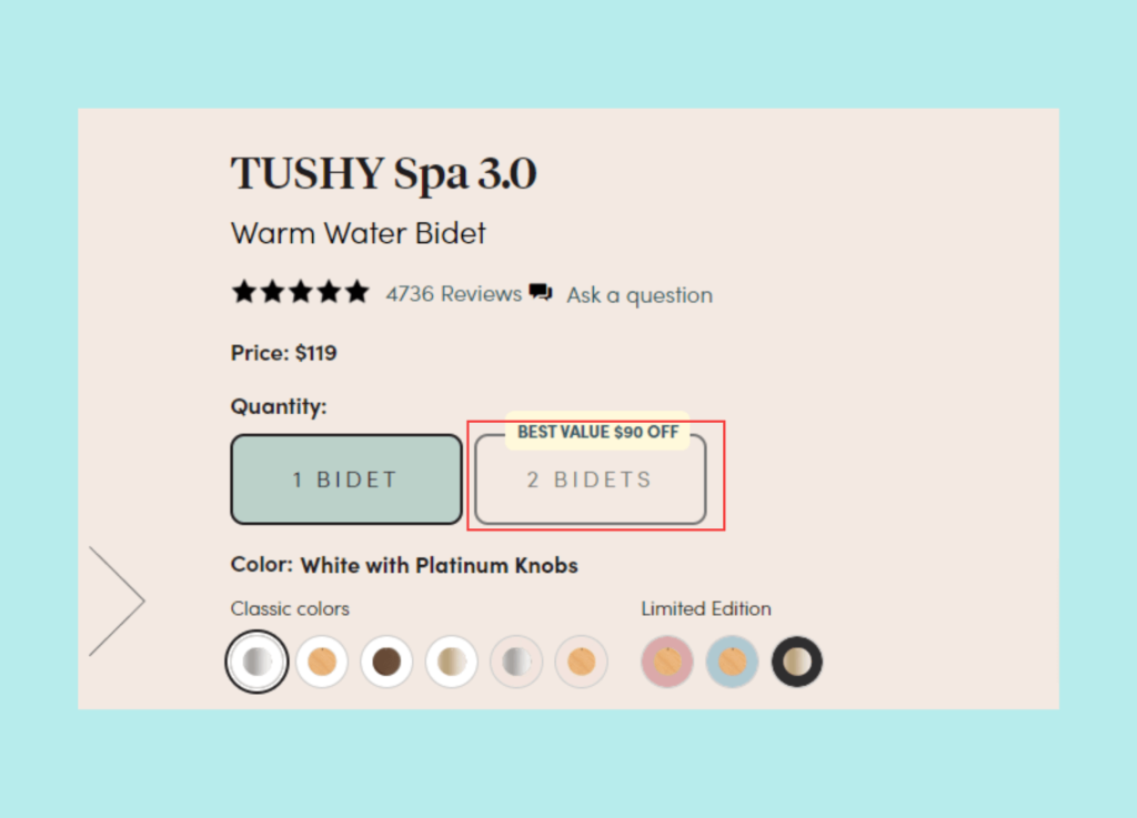 クロスセルする割引バンドル