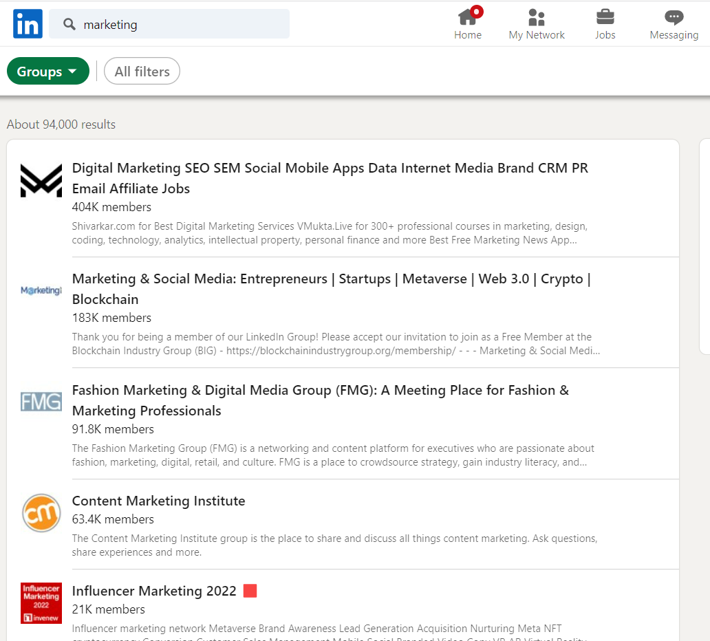 เข้าร่วมกลุ่มบน LinkedIn
