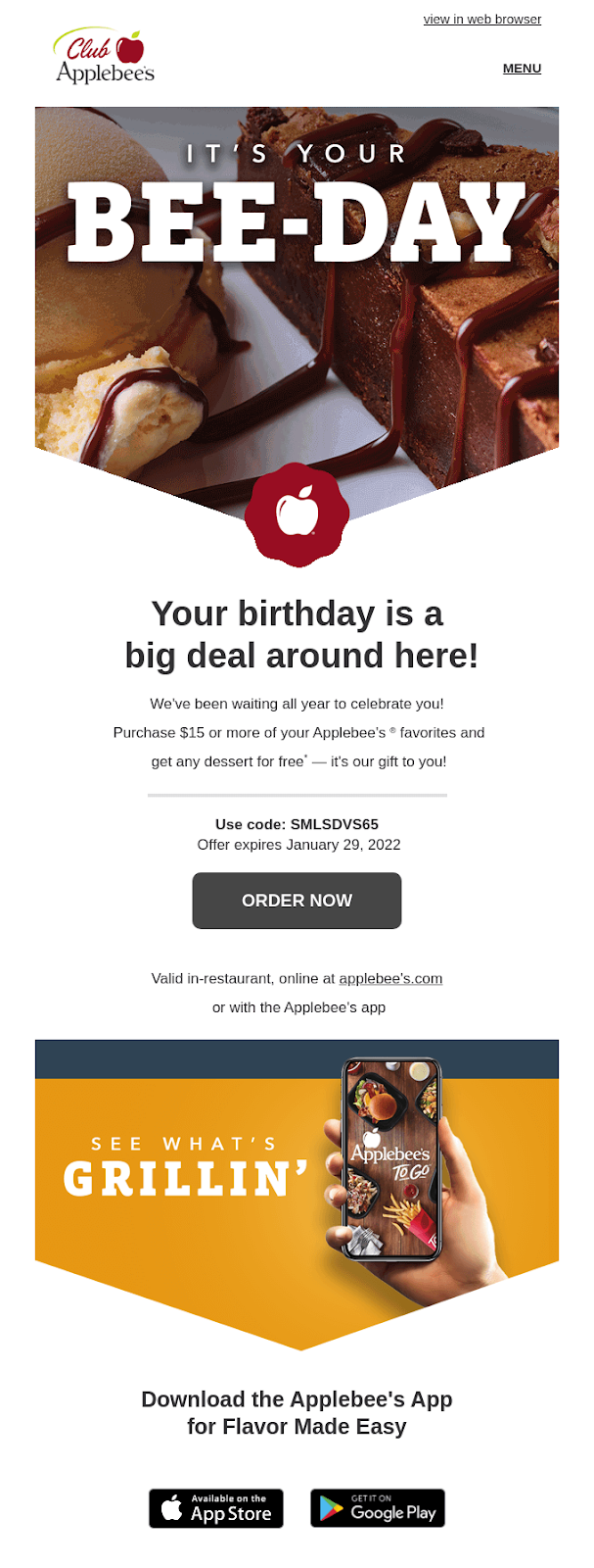 esempio di e-mail personalizzata