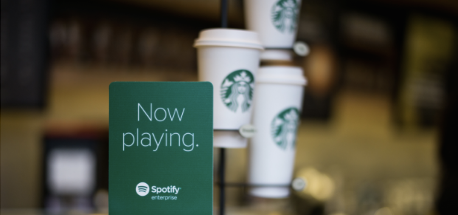 Partenariat musical entre Starbucks et Spotify