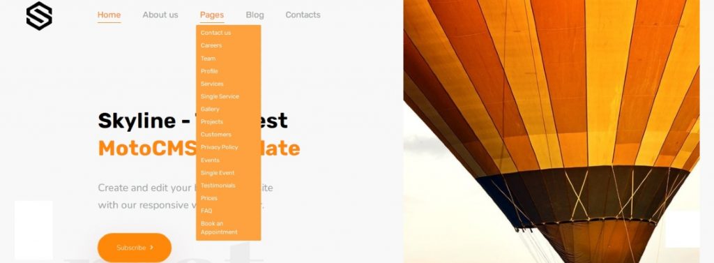 Бизнес-сайт на основе шаблона