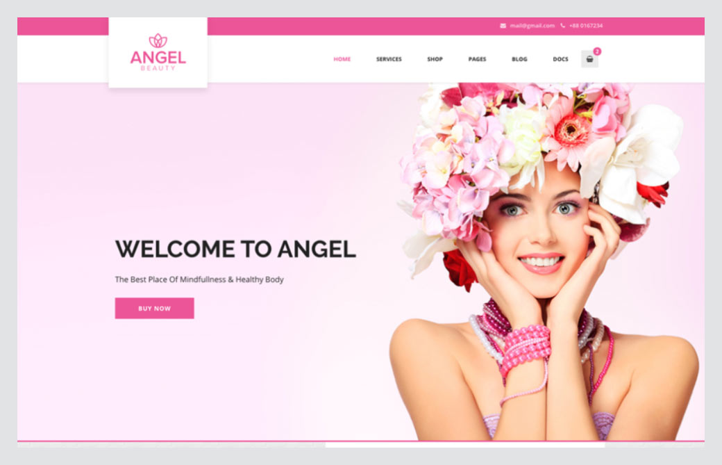 Angel - Beauty Salon Store WooCommerce WordPress Elementor 테마