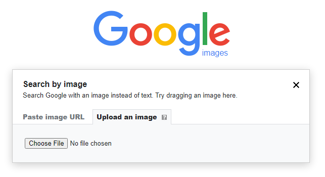pesquisa de imagens do google para fazer upload de uma imagem