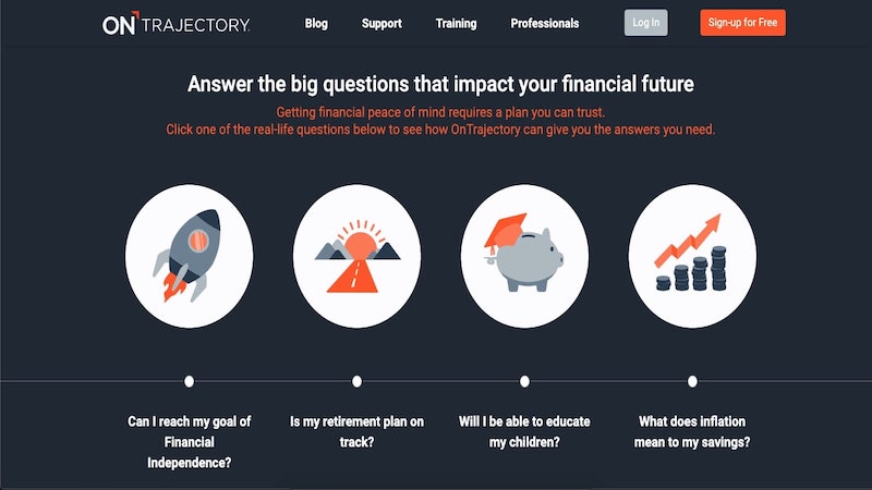 Pagina iniziale di OnTrajectory