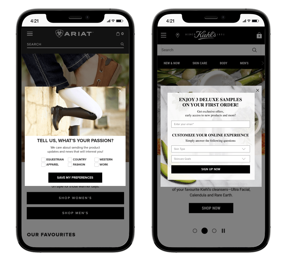 Prise de plomb d'Ariat & Kiehl's