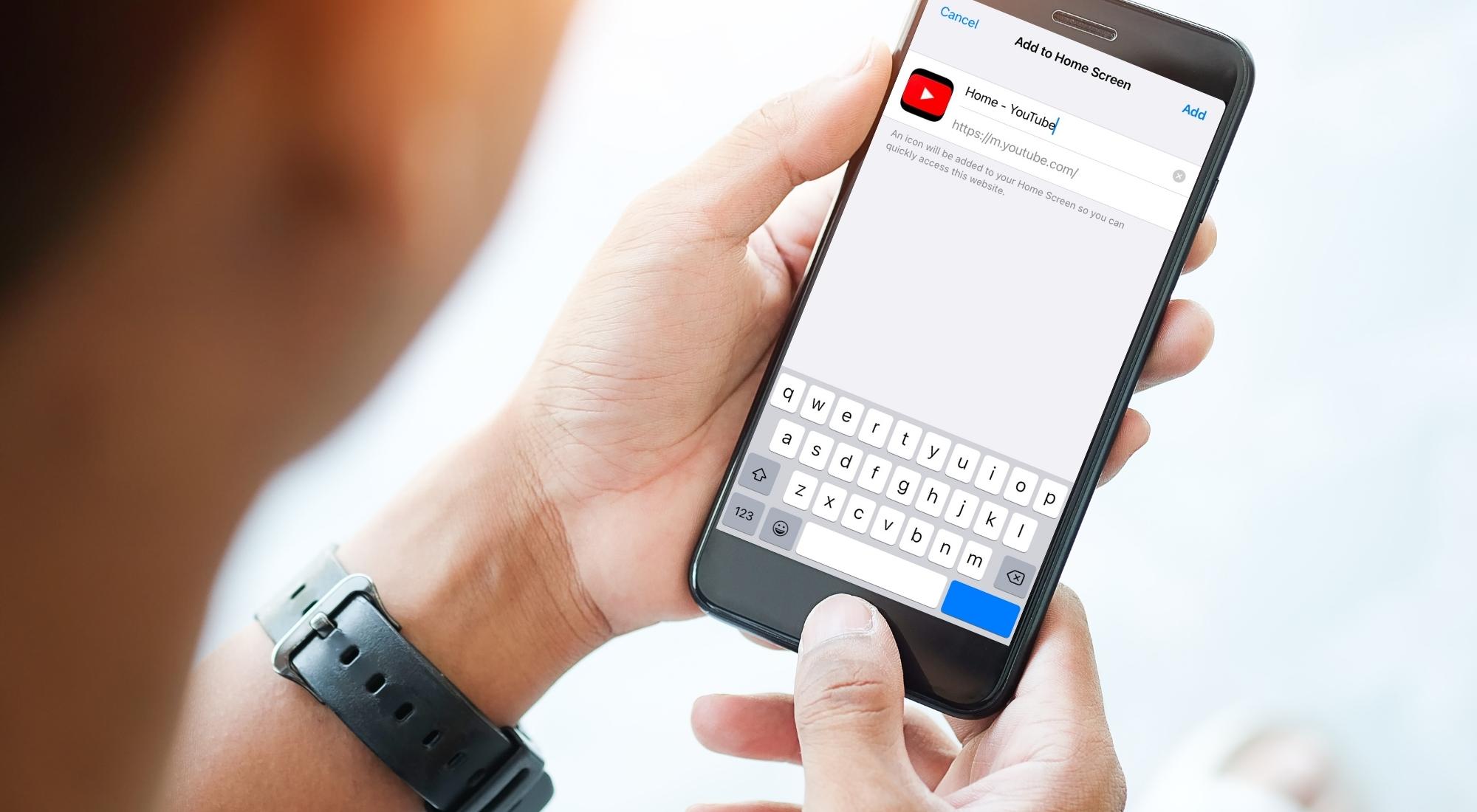 เพิ่มไปที่หน้าจอหลัก