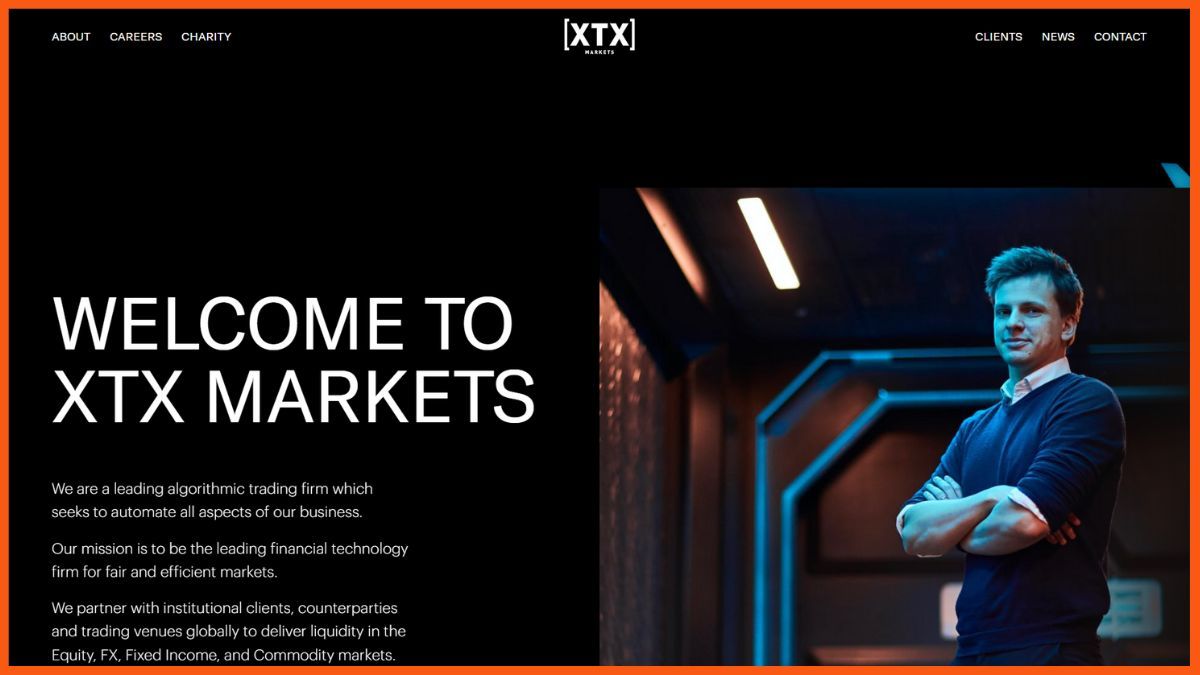 Sitio web de XTX Markets Limited
