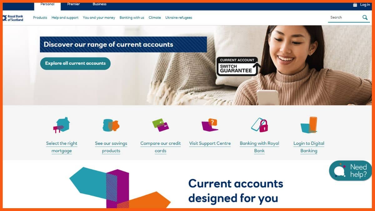 Sitio web de Royal Bank of Scotland Plc