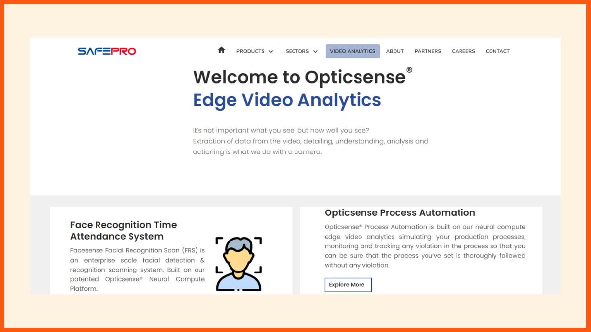 Safepro - Top-Videoanalyseunternehmen in Indien