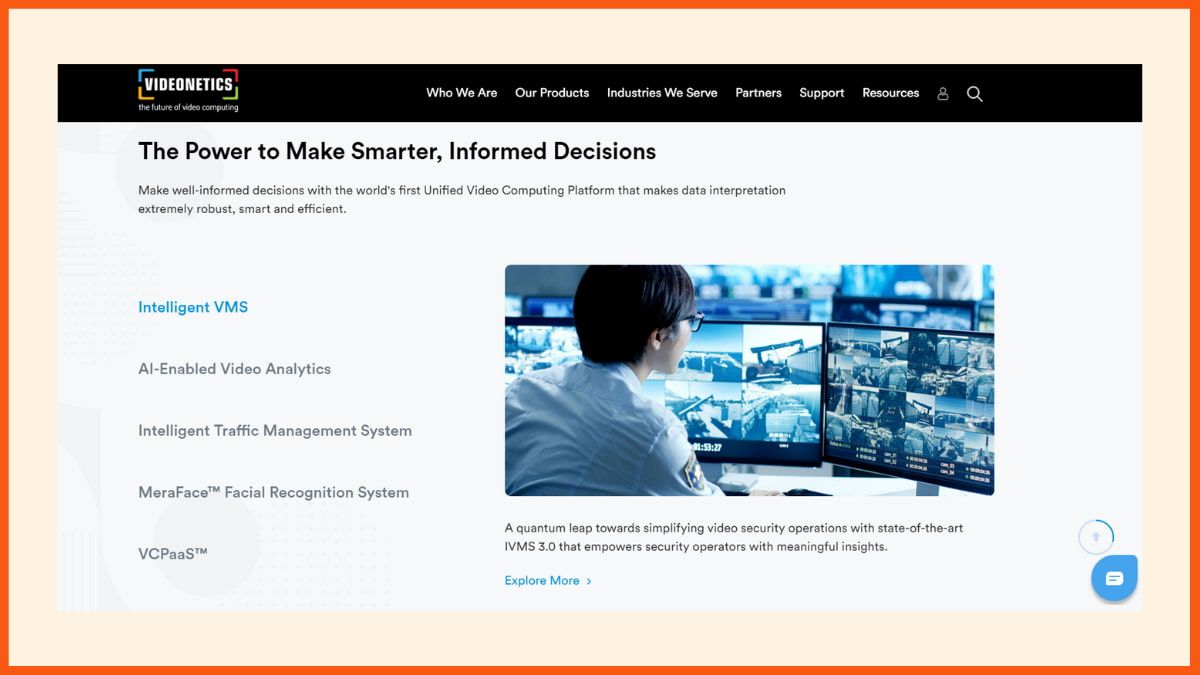 Videonetics - Top-Videoanalyseunternehmen in Indien