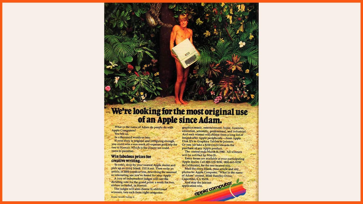 Apple-Kampagne „Der Garten Eden“.