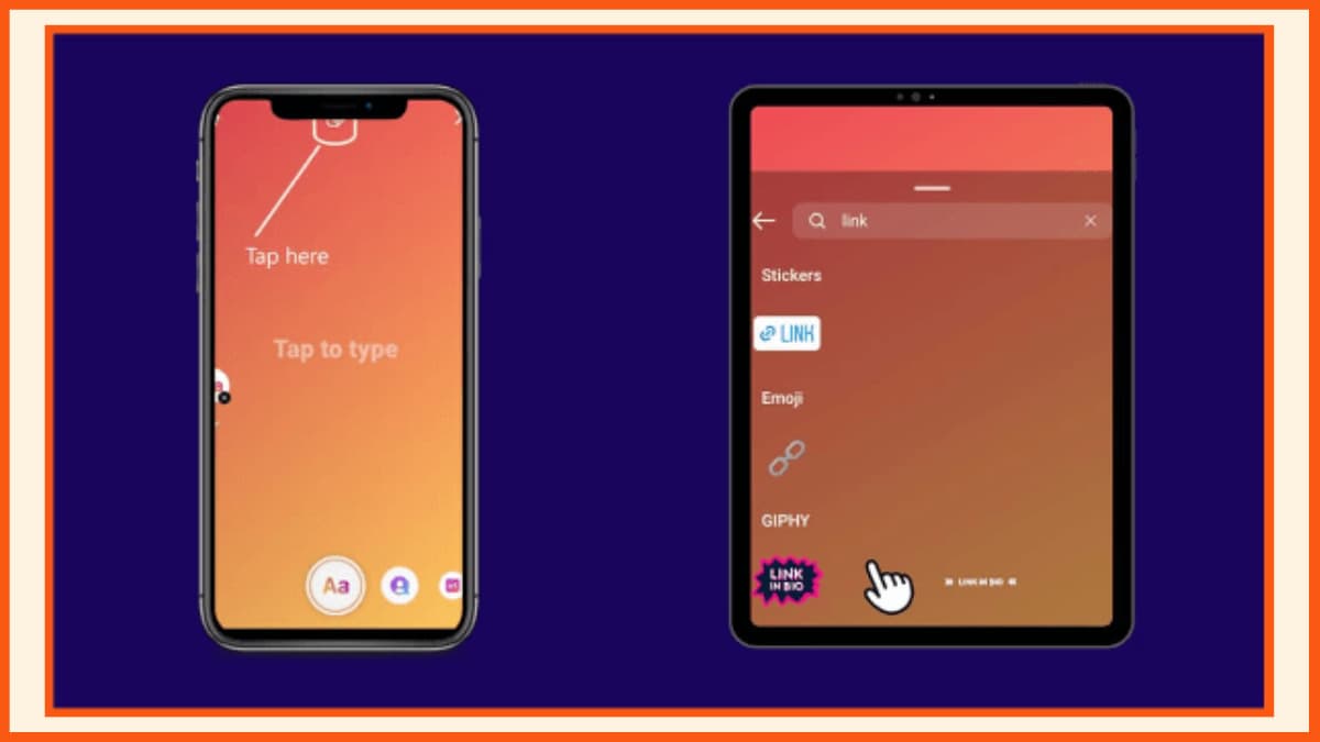 رابط WhatsApp على إجراء قصة Instagram