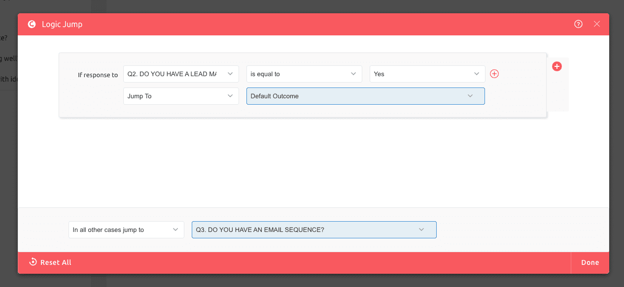 cara membuat lead magnet kuis baru - 08 logic jumps in outgrow