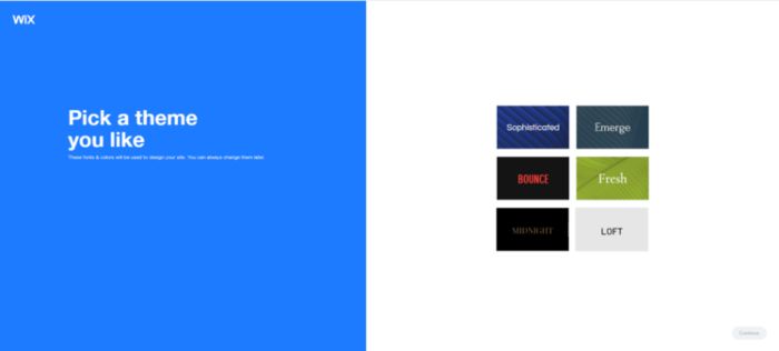 تصميم مع wix