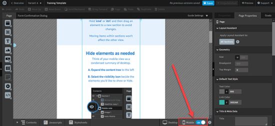 Unbounce-ottimizzazione per dispositivi mobili