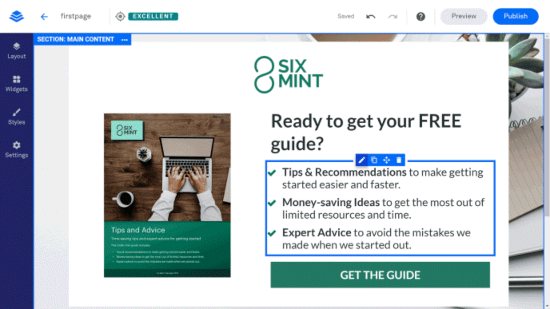 Leadpages カスタマイザー