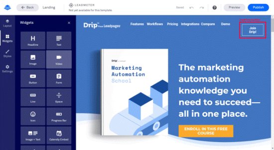 リードページ ウィジェット