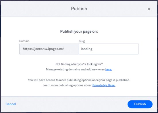 リードページはサブドメインを追加します