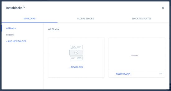 instapage instablocks