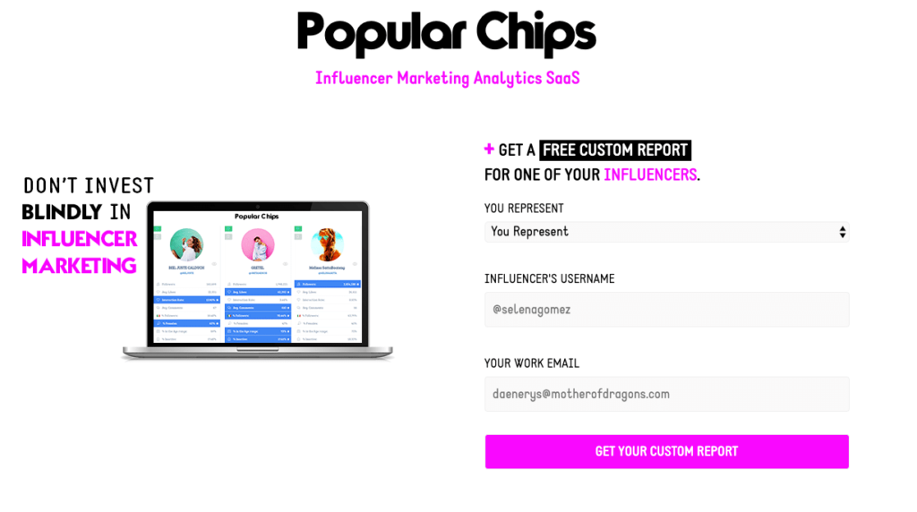 Lista definitiva das melhores plataformas de marketing de influenciadores 21 popular chips influencer marketing analytics saas