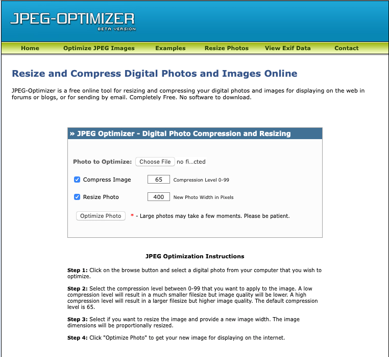 如何优化图像 - 9 种工具来加速您的网站并获得 Google Love 8 optimize images jpeg optimizer