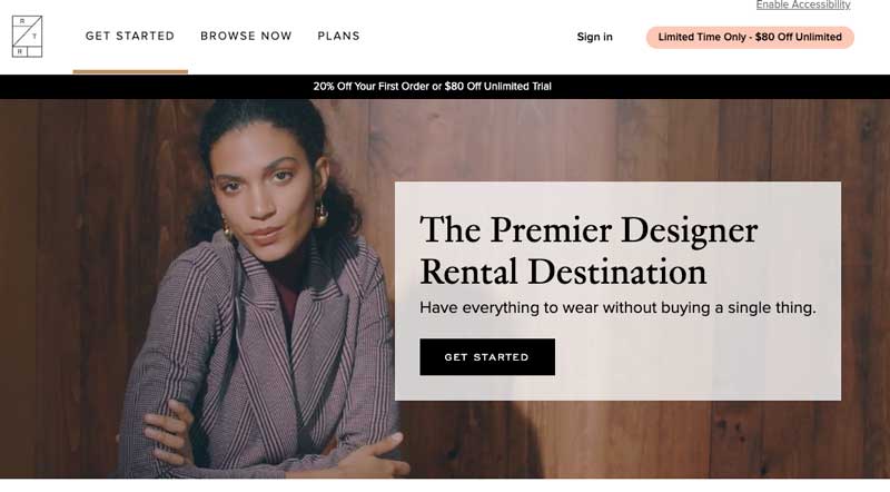 renttherunway moda abonelik hizmeti