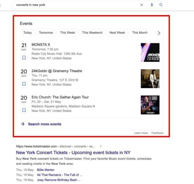事件页面架构标记