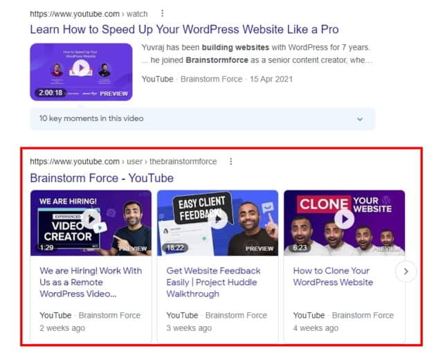 视频页面架构标记