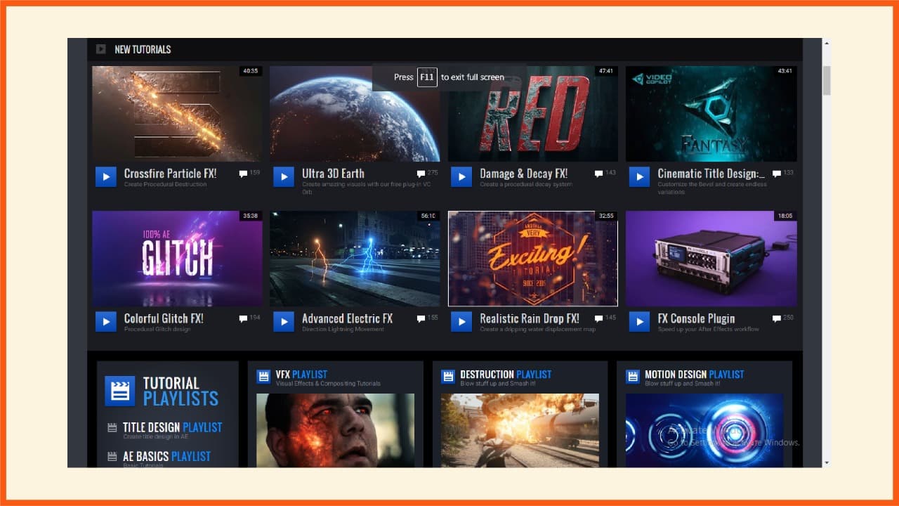 Pelajari produksi video online di Videocopilot