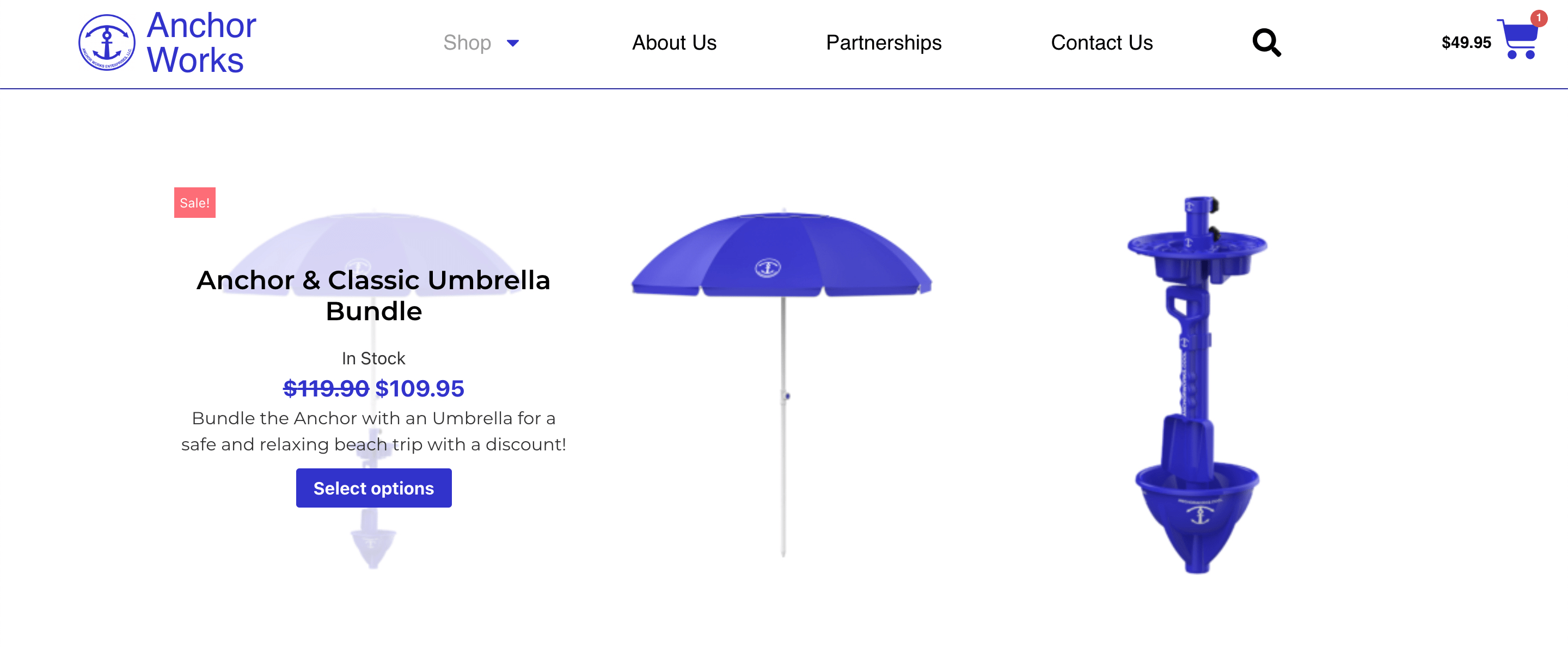 Paquete de productos en un catálogo