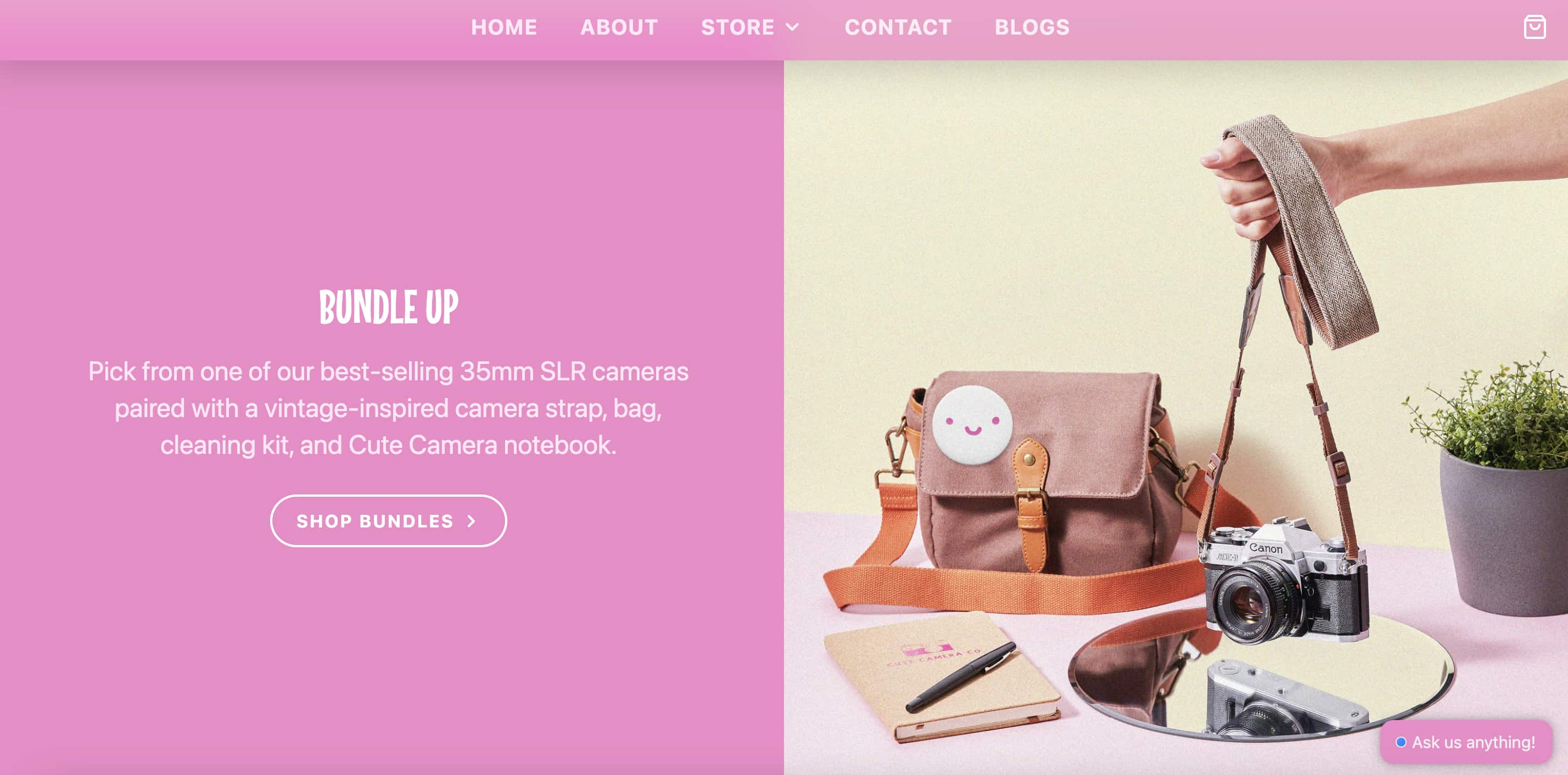 Paquetes destacados en la página de inicio